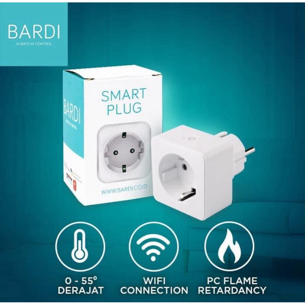 BARDI Smart PLUG WiFi Wireless - IoT Home Colokan Wifi Steker
