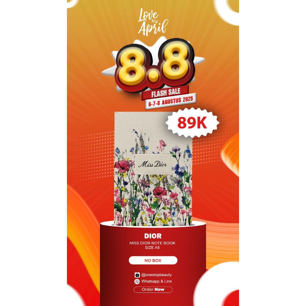 

SALE 8.8 Dior Miss Dior Adrobles Hardcover Notebook