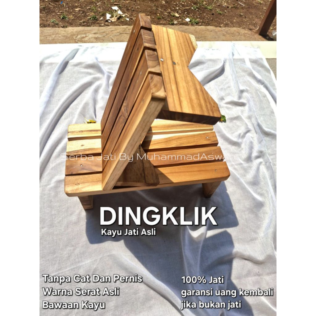 PROMO!!! besar besaran produk jati paling di minati Dingklik kayu jati