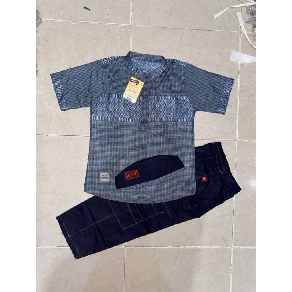 koko Zaydan By A&J/koko anak A&J/koko muslim terbaru anak A&J lengan pendek/koko muslim madrasah/kok