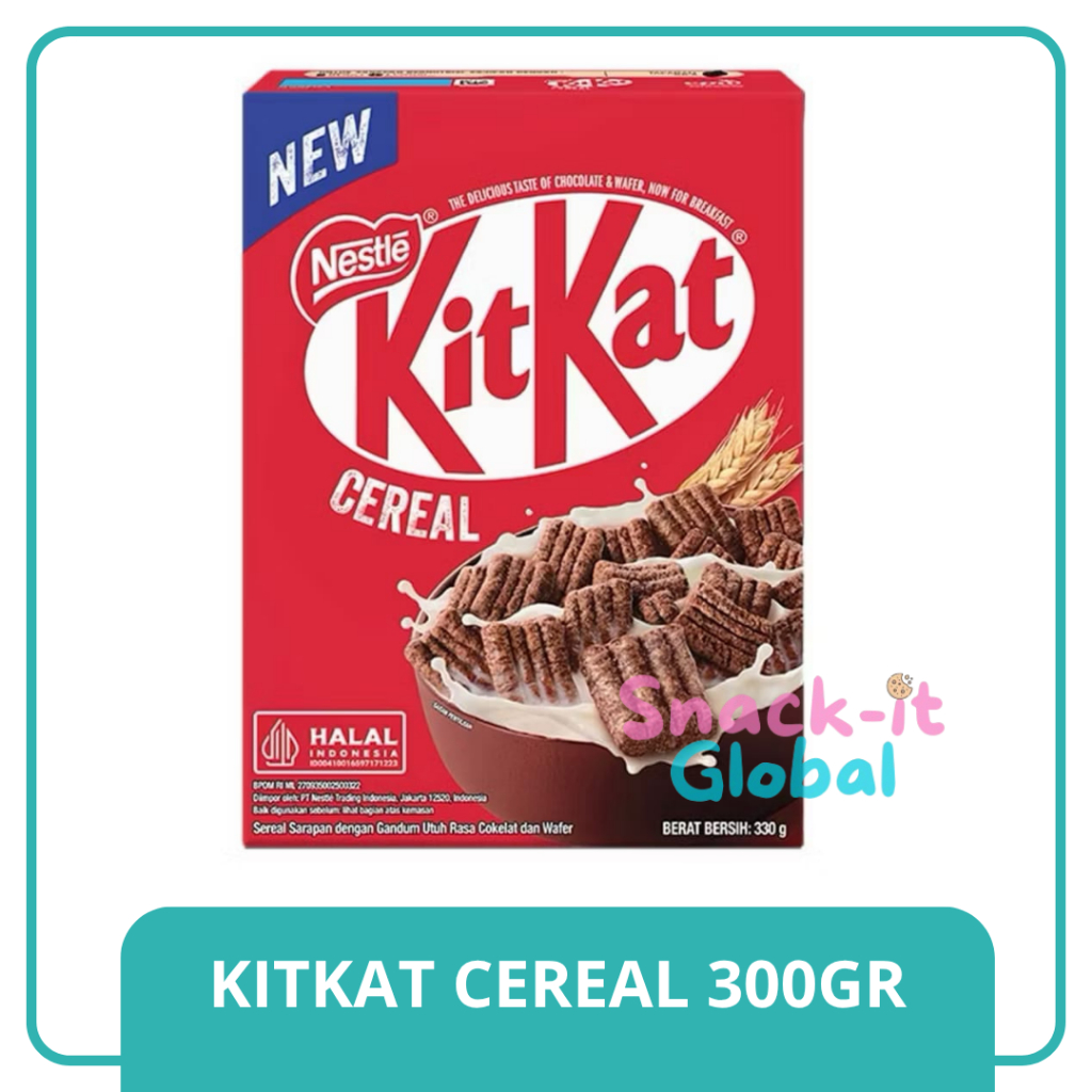 

Nestle Kitkat Cereal 300GR - Sereal Sarapan Dengan Gandum Utuh Rasa Coklat&Wafer