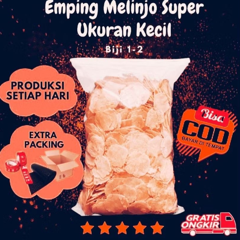 

2kg Emping melinjo mentah super kering
