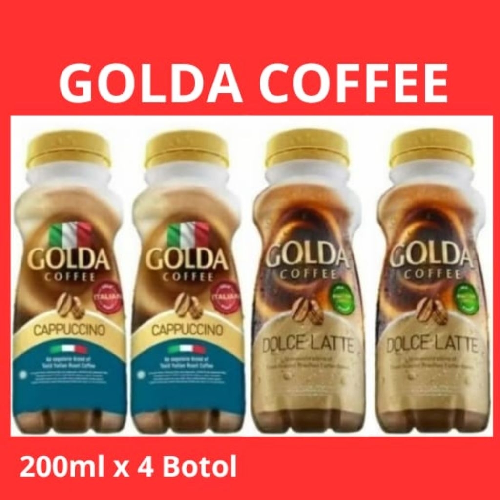 

GOLDA COFFEE 200ml x 4 botol