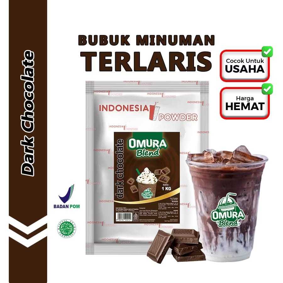 

Omura Blend Dark Chocolate 1Kg Halal Indonesia Powder