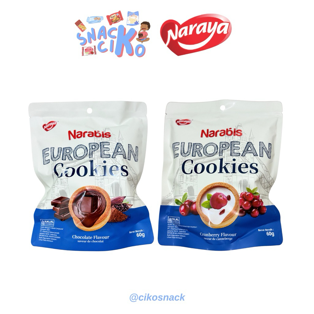 

[READY] Naraya Narabis European Cookies 60g