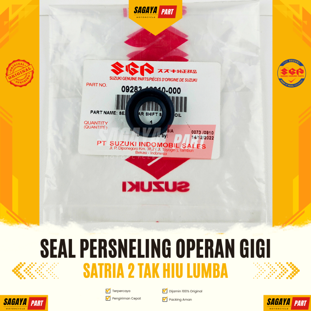 Seal Persneling Satria Hiu Lumba 2 Tak – Sparepart Suzuki Original Sil Gear Shifter