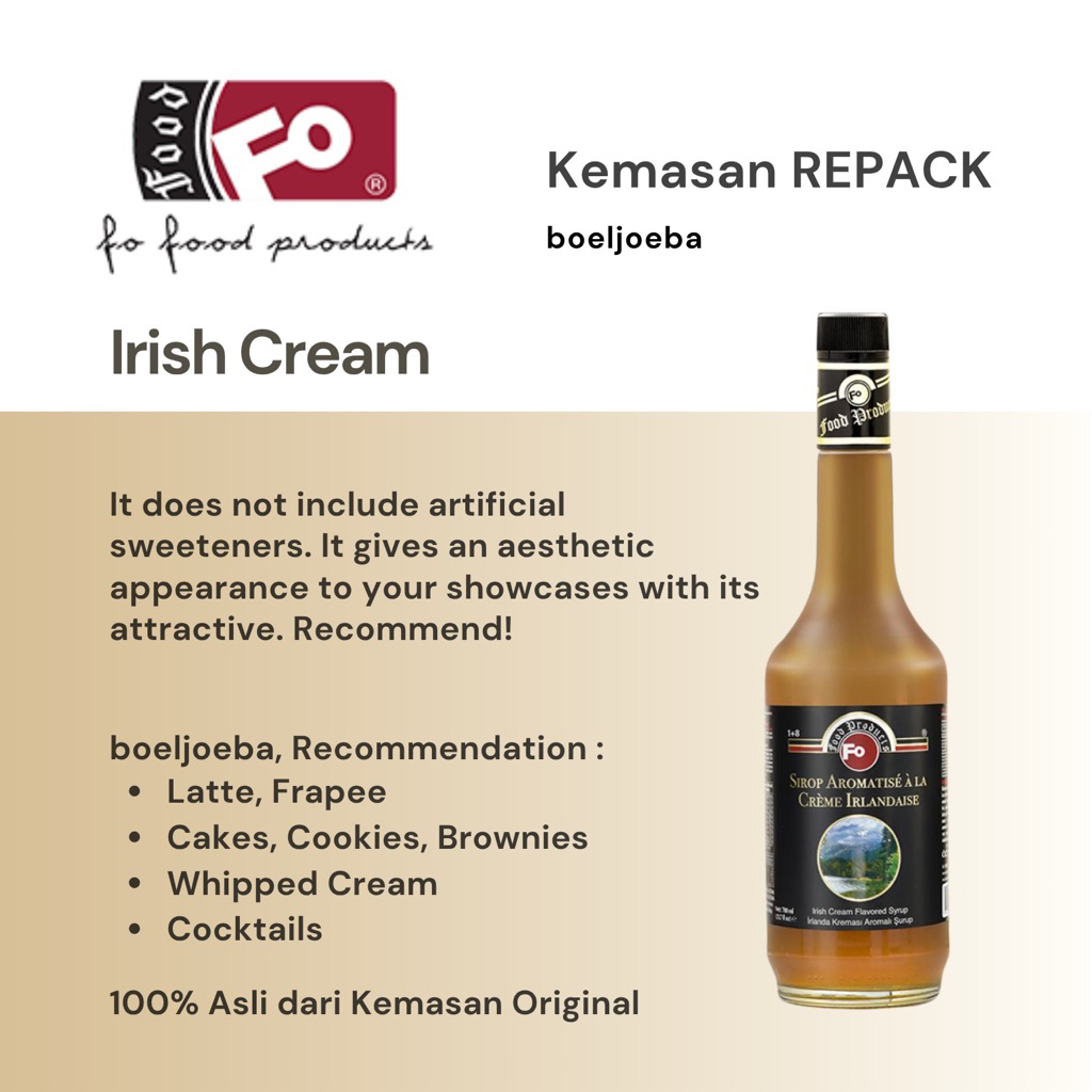 

FO Irish Cream Syrup Repack [30, 50, 100] g