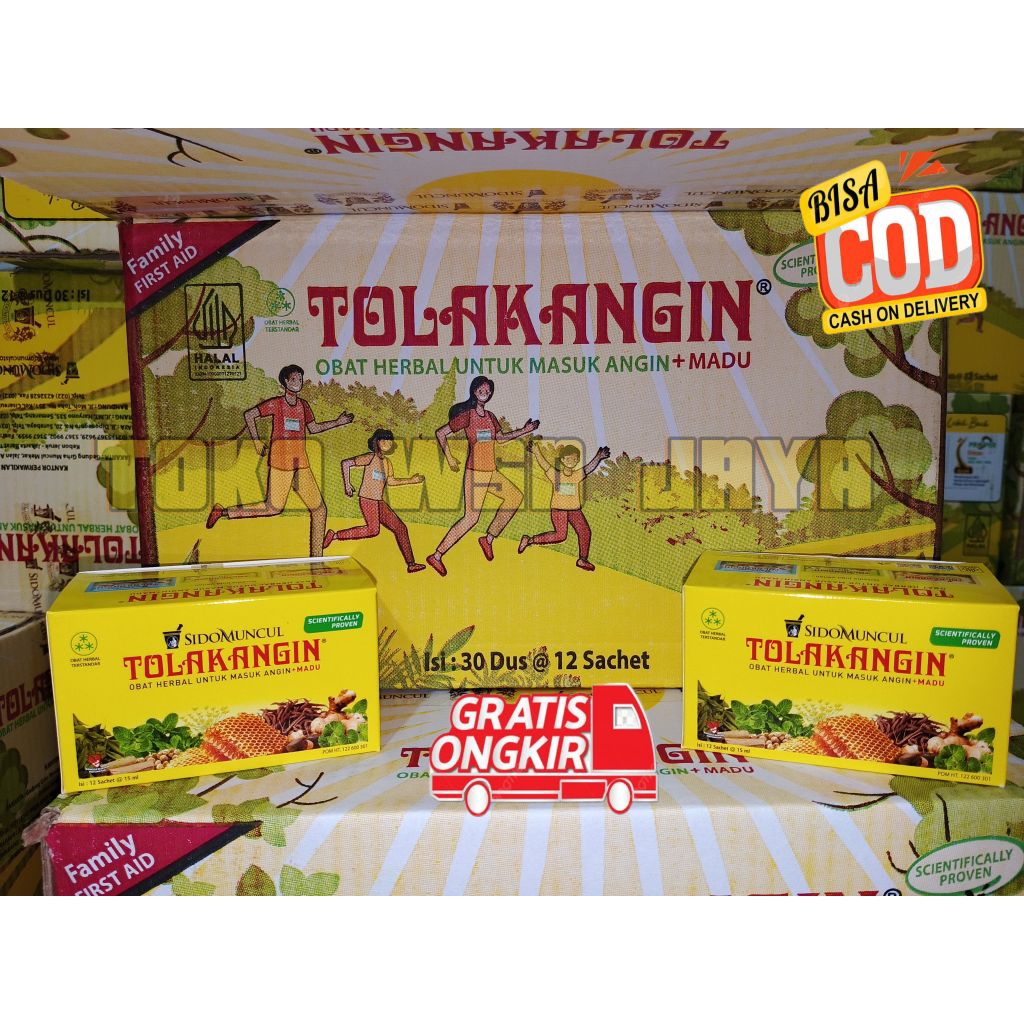Tolak angin Cair Sidomuncul Plus Madu Paket Hemat 1 Karton 30 Dus 12 Sachet