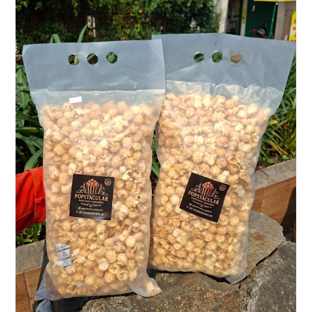 

POPCORN CARAMEL / ASIN JUMBO 500gr PAKET BUNDLIN 2 pcs cemilan enak