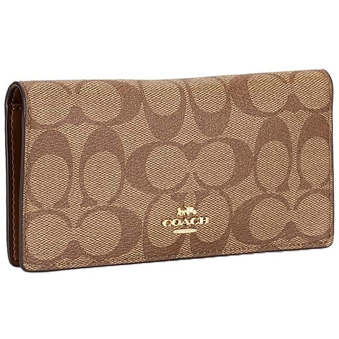 Dompet Coc F75013 BREAST POCKET WALLET IN SIGNATURE KHAKI
