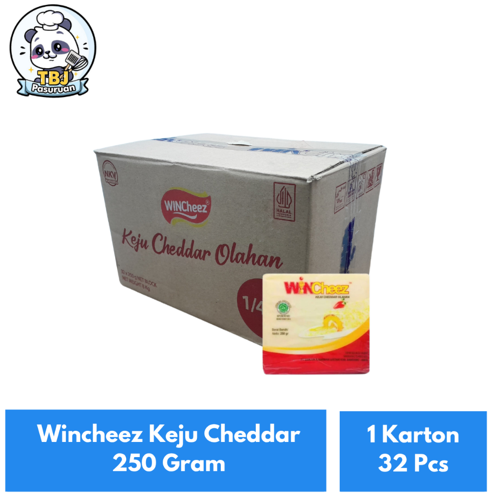 

Wincheez Keju Cheddar 250 Gram Kemasan 1 Karton 32 Pcs