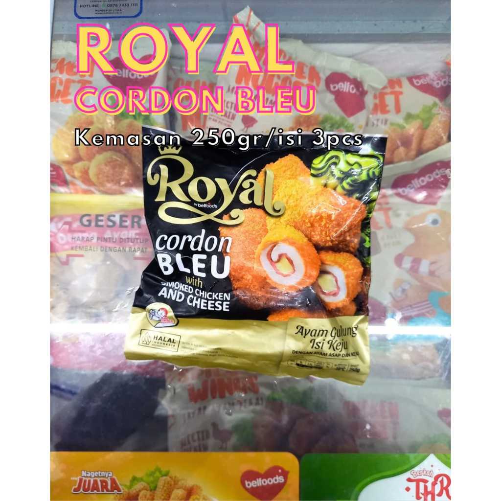 

Frozenfood BELFOODS ROYAL Chicken Cordon Bleu 250gr