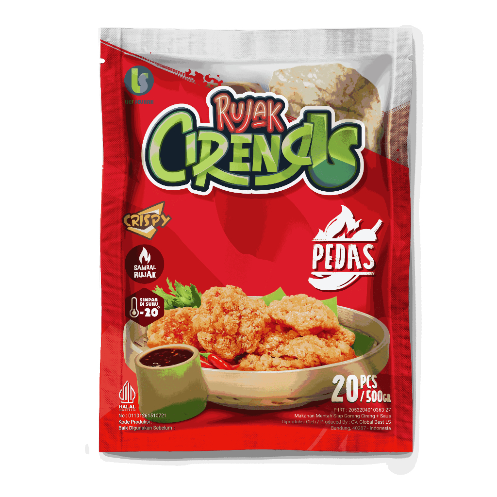 

Cireng LS - Cireng Bumbu Rujak Rasa Pedas 500g