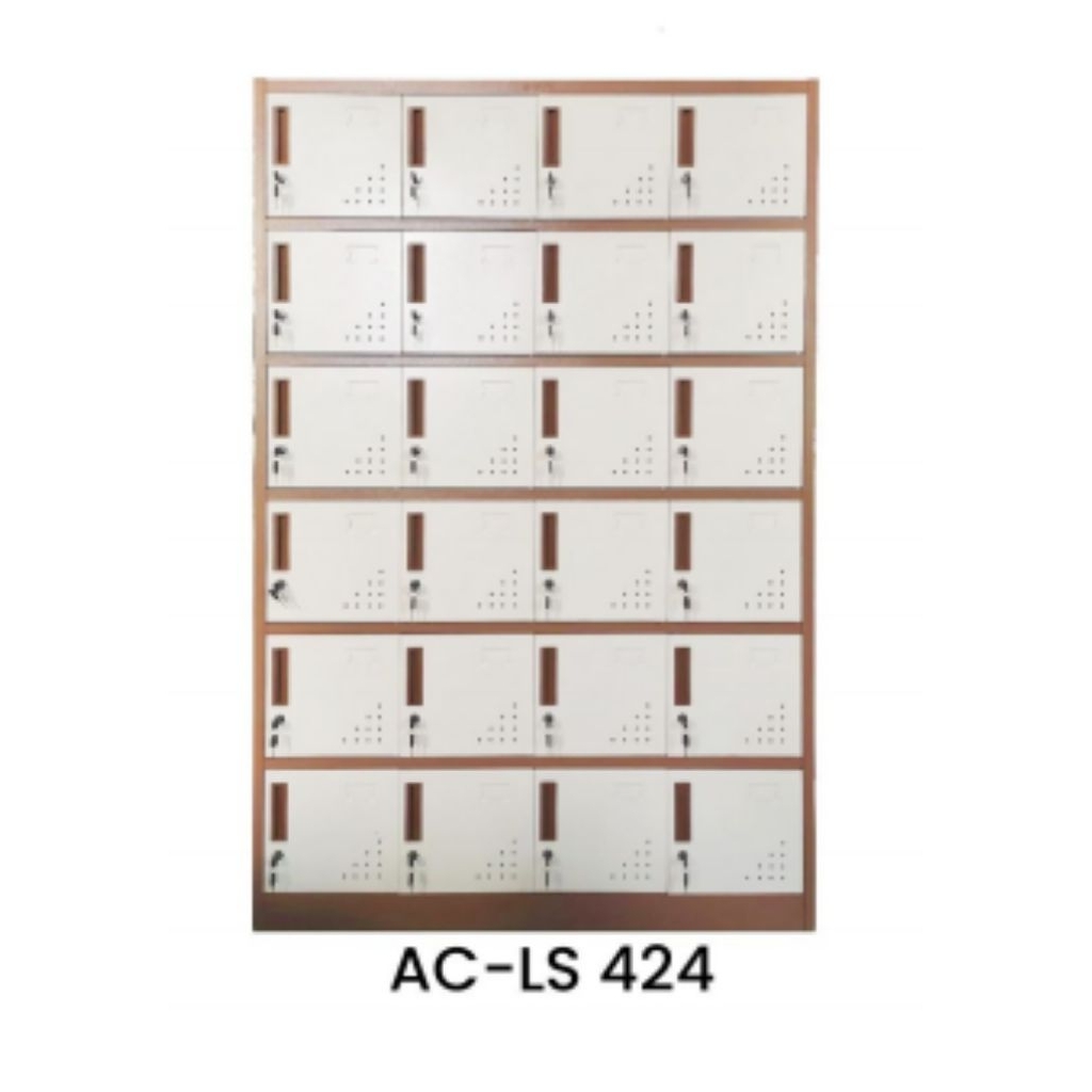 Lemari Loker 15,18,24 Pintu Coklat