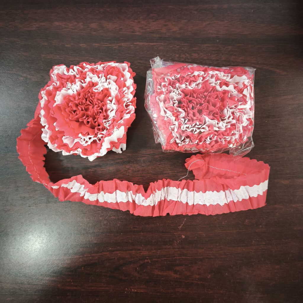 

Kertas Krep Merah Putih Serut ( 1 Bungkus )