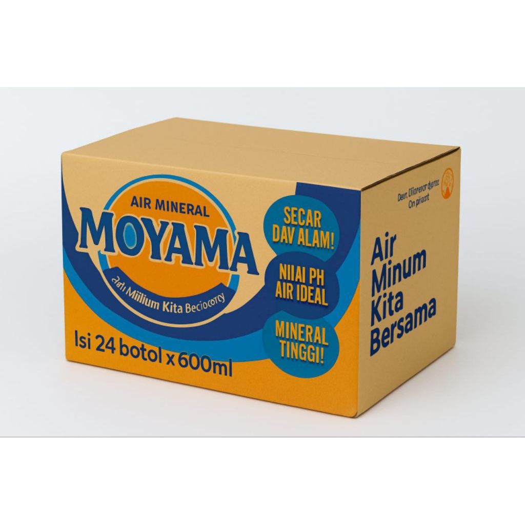 

AIR MINERAL MOYAMA, 1 KARTON ISI 24 PCS, KEMASAN 600 ML,HARGA GROSIR