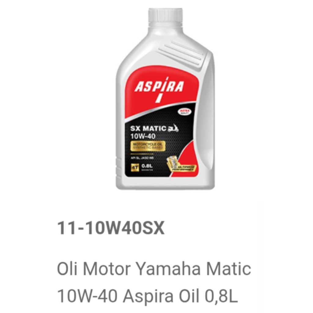 Oli Motor matic Aspira 10w/40