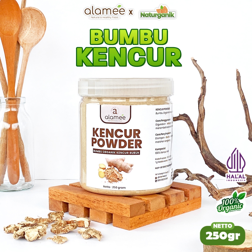 

ALAMEE Bubuk Kencur Seasoning Bumbu Dapur Organik Murni Asli Powder Spice Naturganik