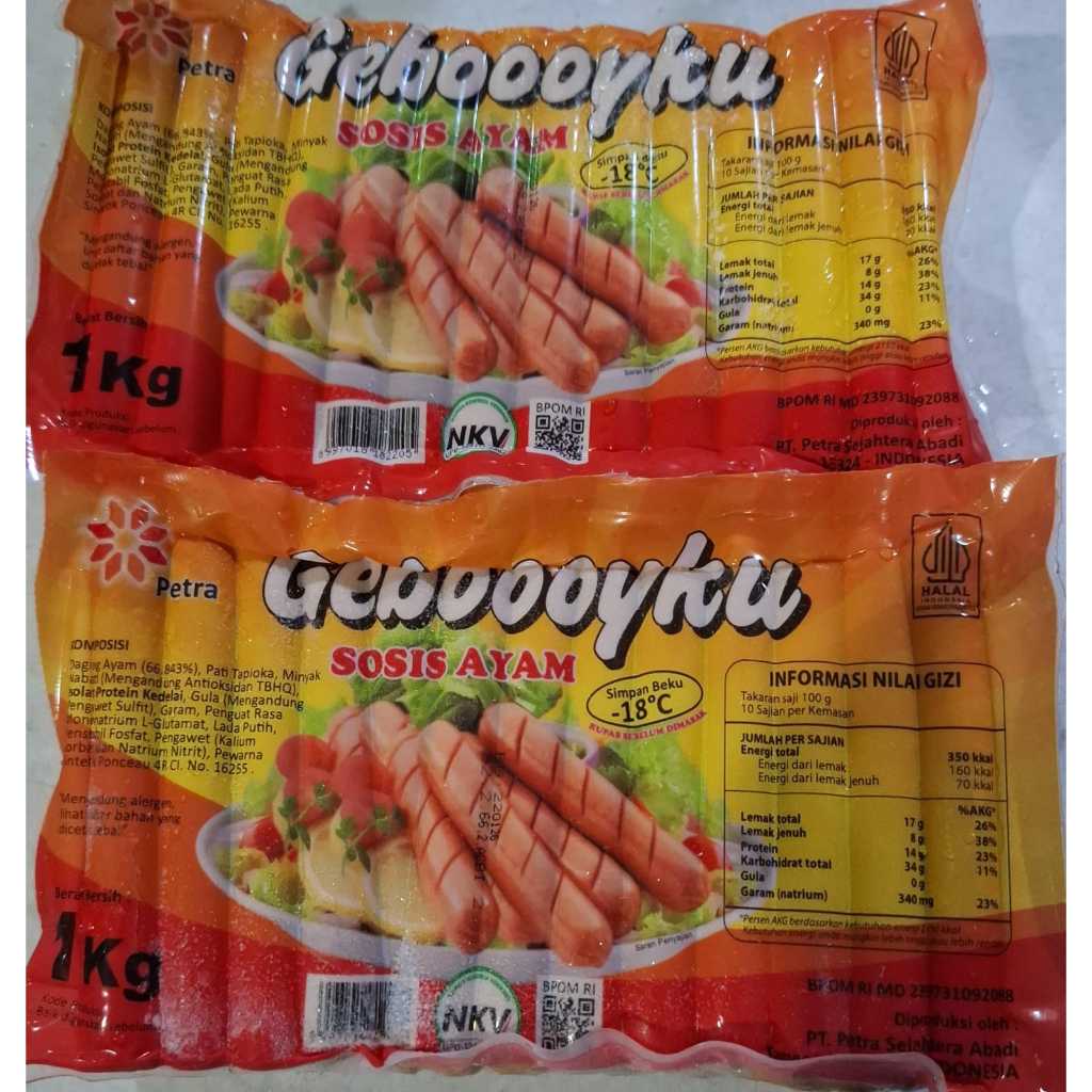 

sosis ayam geboooyku 1 kg