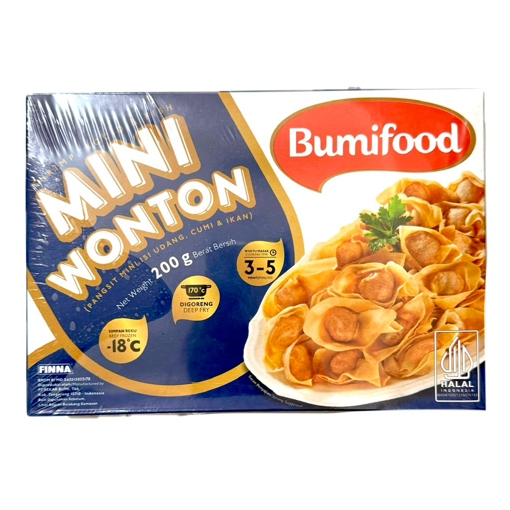 

Bumifood Mini Wonton isi Udang, Cumi & Ikan 200g
