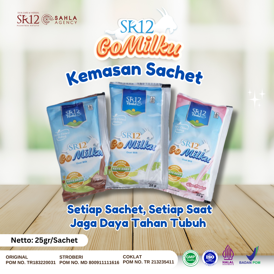 

Susu Kambing Etawa Gomilku SR12 Kemasan Sachet