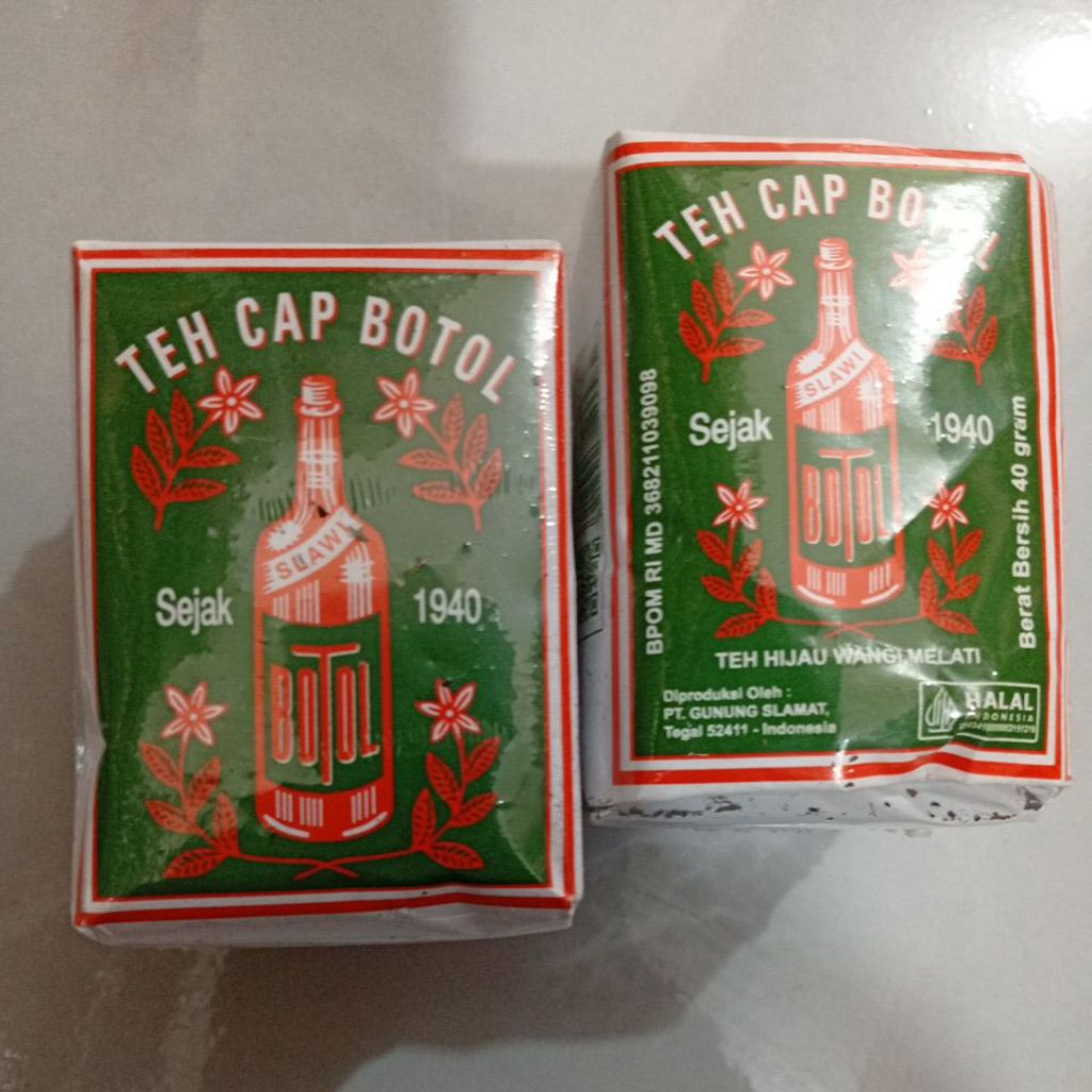 

Teh Cap Botol slawl teh hijau wangi melati 40g
