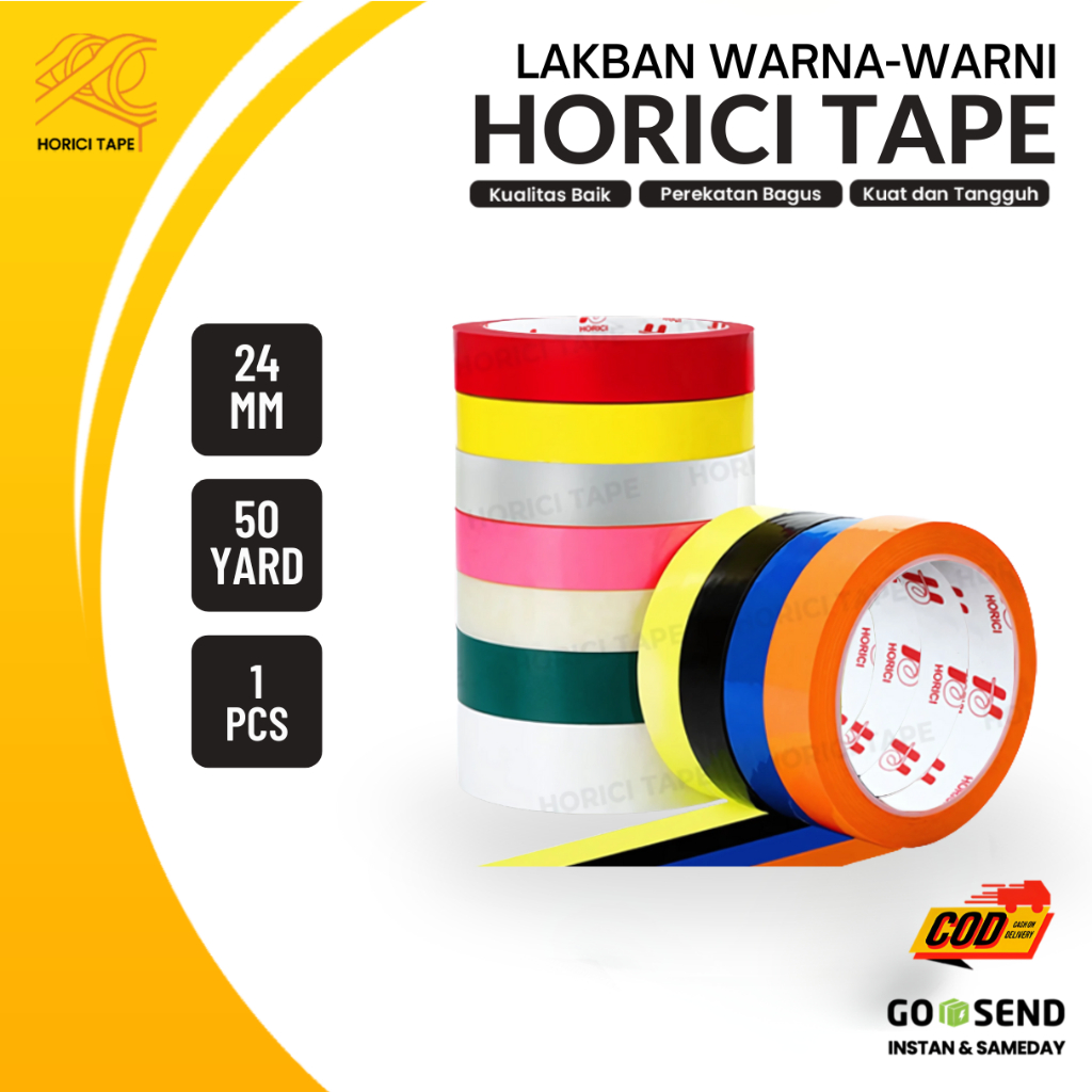 

HORICI Lakban Warna Warni 24mm x 50Y 45Mic