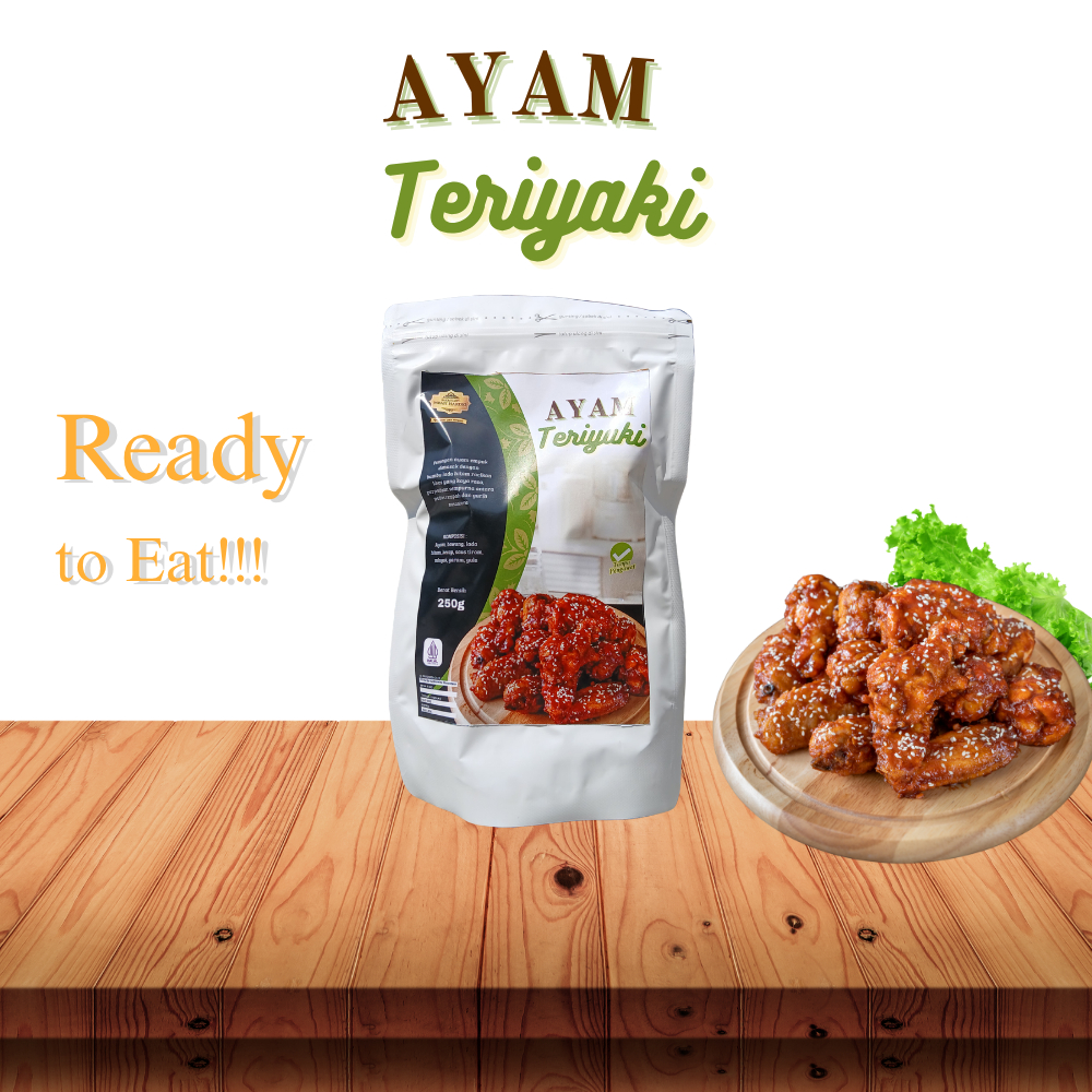 

Ayam Teriyaki daging ayam pilihan, dimasak menggunakan saus teriyaki khas Jepang yang kaya rasa