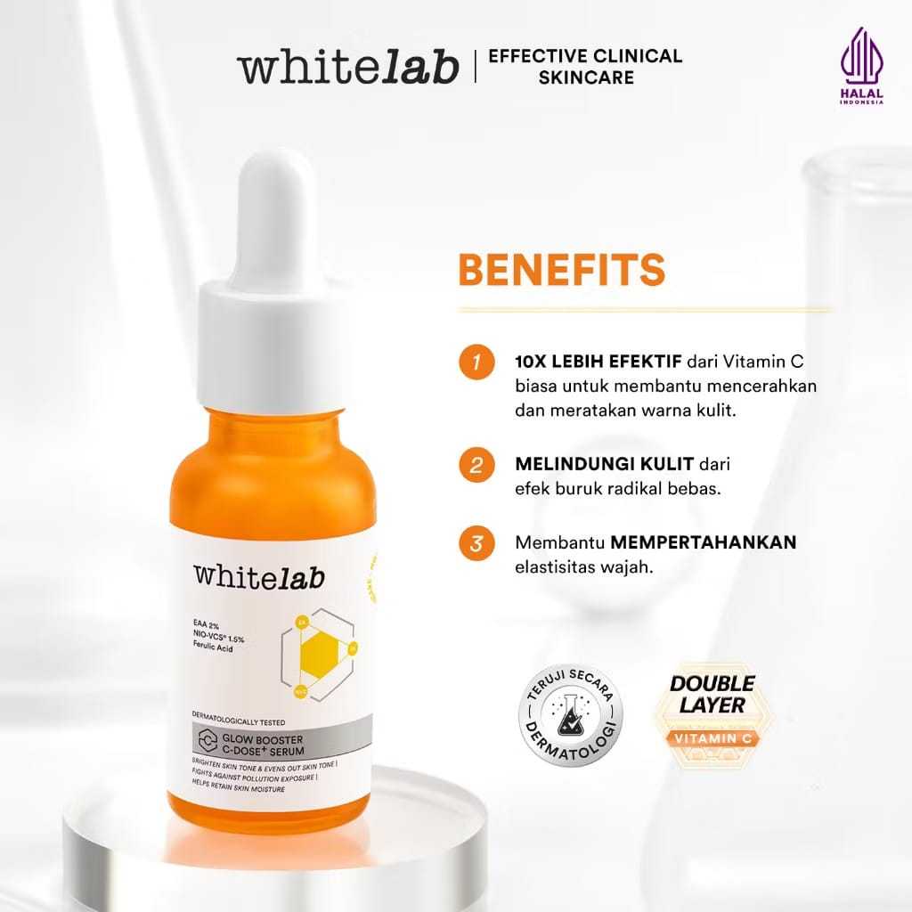 WHITELAB Glow Booster C-Dose+ Serum / Serum Vitamin C Whitelab