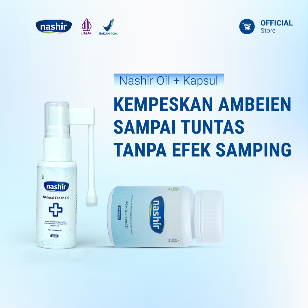 Nashir Paket Budling Oil+Foam Obat Ambeien Paling Ampuh, Obat Wasir, Ambeien Paling Ampuh