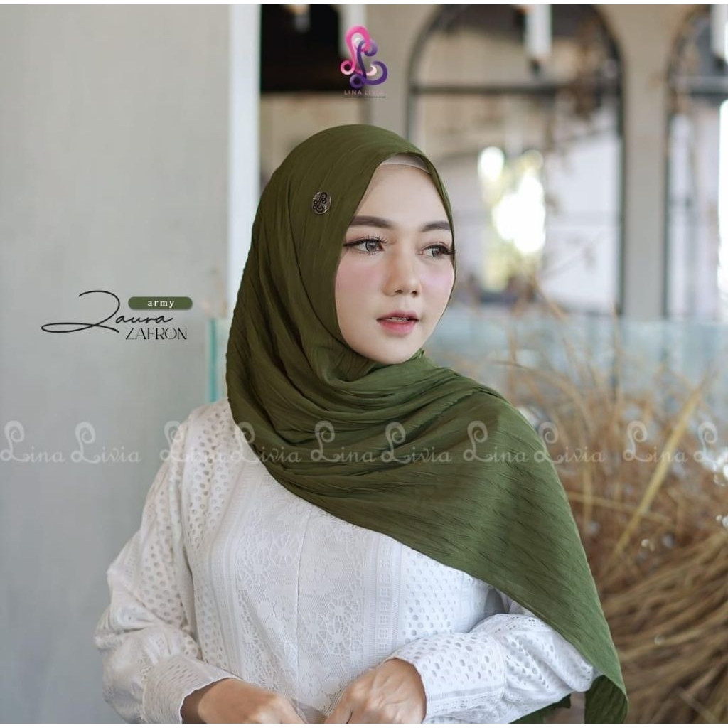 Pashmina Zafron |Pashmina Plisket |Linalivia