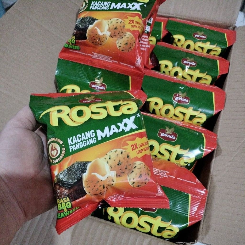 

Garuda Rosta Kacang Panggang Maxx Rasa BBQ&Seaweed 10 pcs