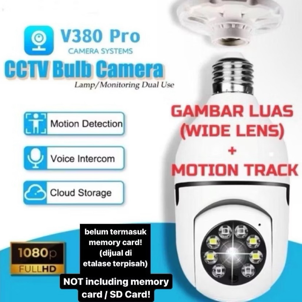 BIGOSTORE - IP CAMERA CCTV BOHLAM V380 Pro / 8 MP Wifi Kamera Camera Wireless Tanpa Kabel Bisa Putar
