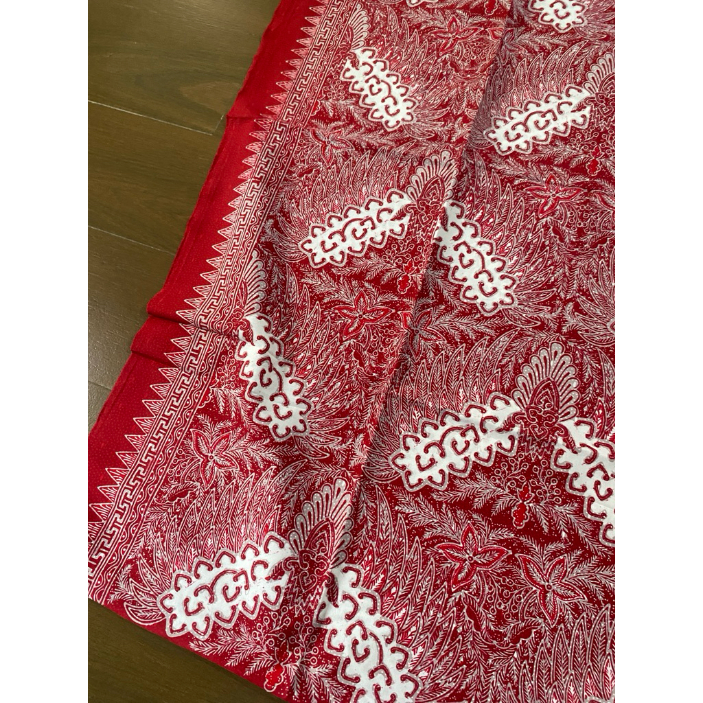 PREMIUM KAIN BATIK KOMBINASI TULIS MOTIF IWAN TIRTA SERIAN MERAH PUTIH/ BAHAN KATUN PRIMIS HALUS/ AS