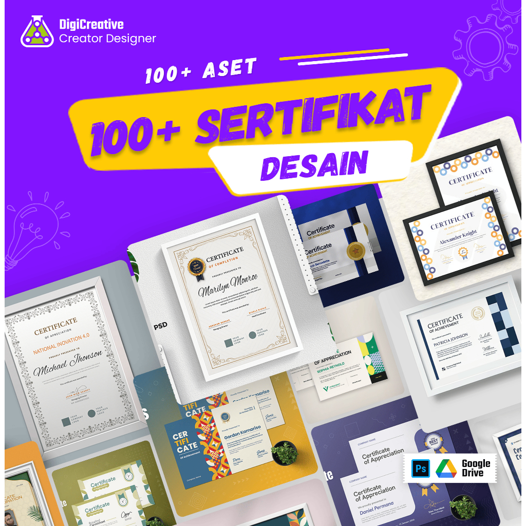 100+ Desain Sertifikat Penghargaan Seminar Nasional
