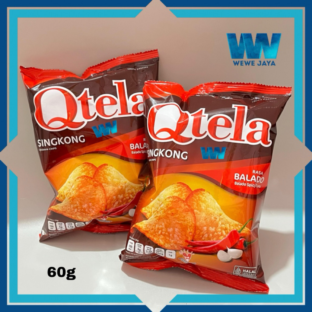 

Kerupuk Qtela Singkong Rasa Balado