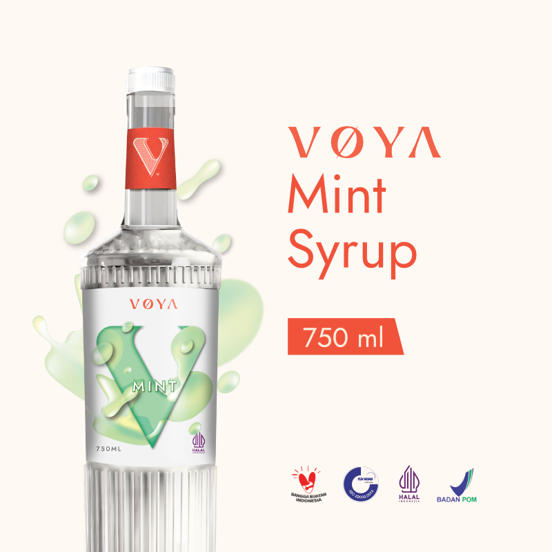 

VOYA Premium Mint Syrup 750 ML (Sirup Premium Rasa Mint)