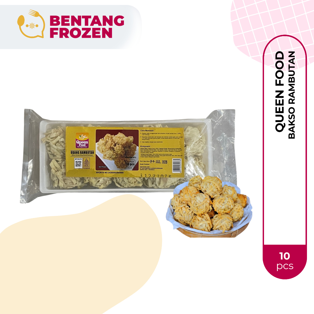 

Queen Food Bakso Rambutan Isi 10Pcs / Bola Rambutan Goreng