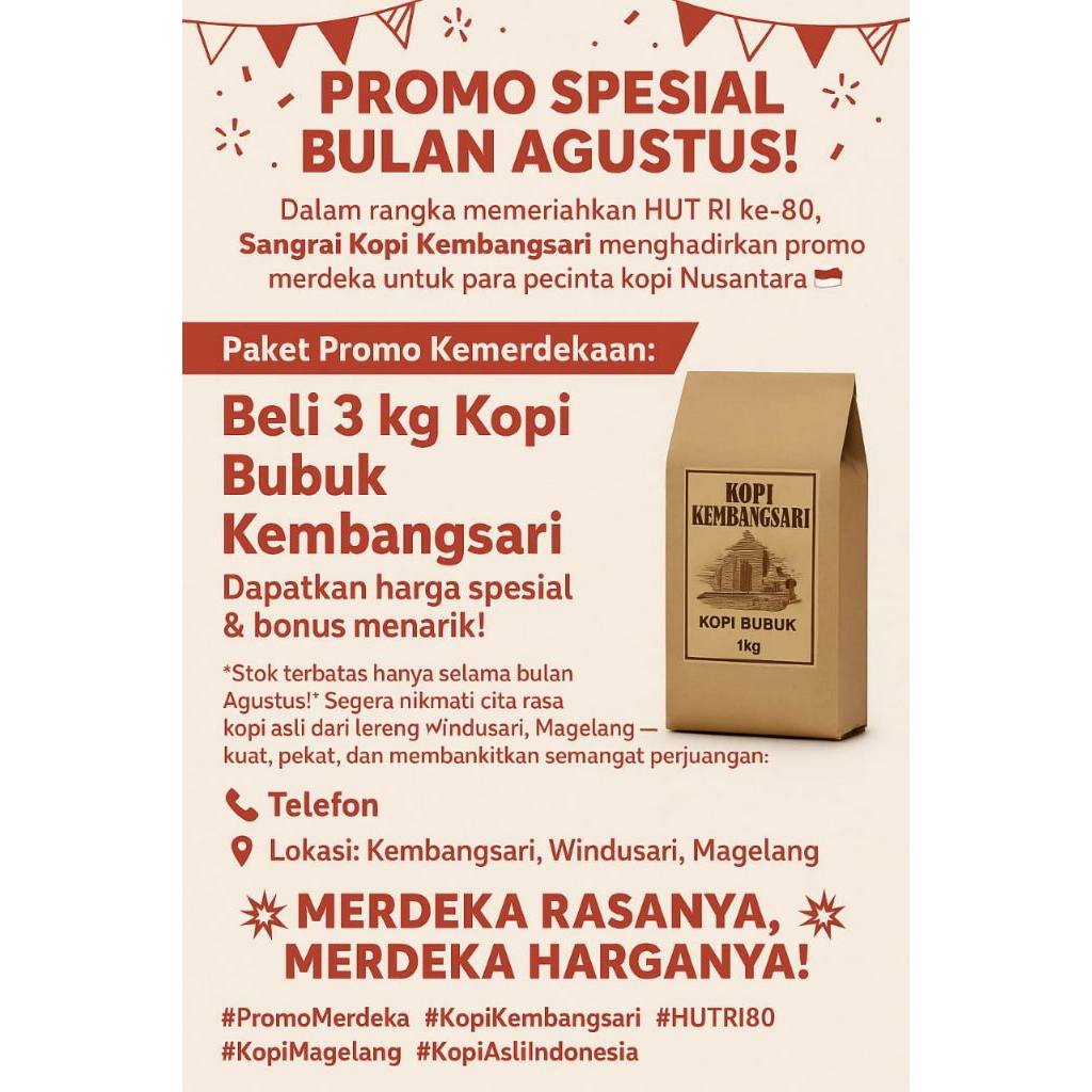 

Kopi Robusta 100% asli