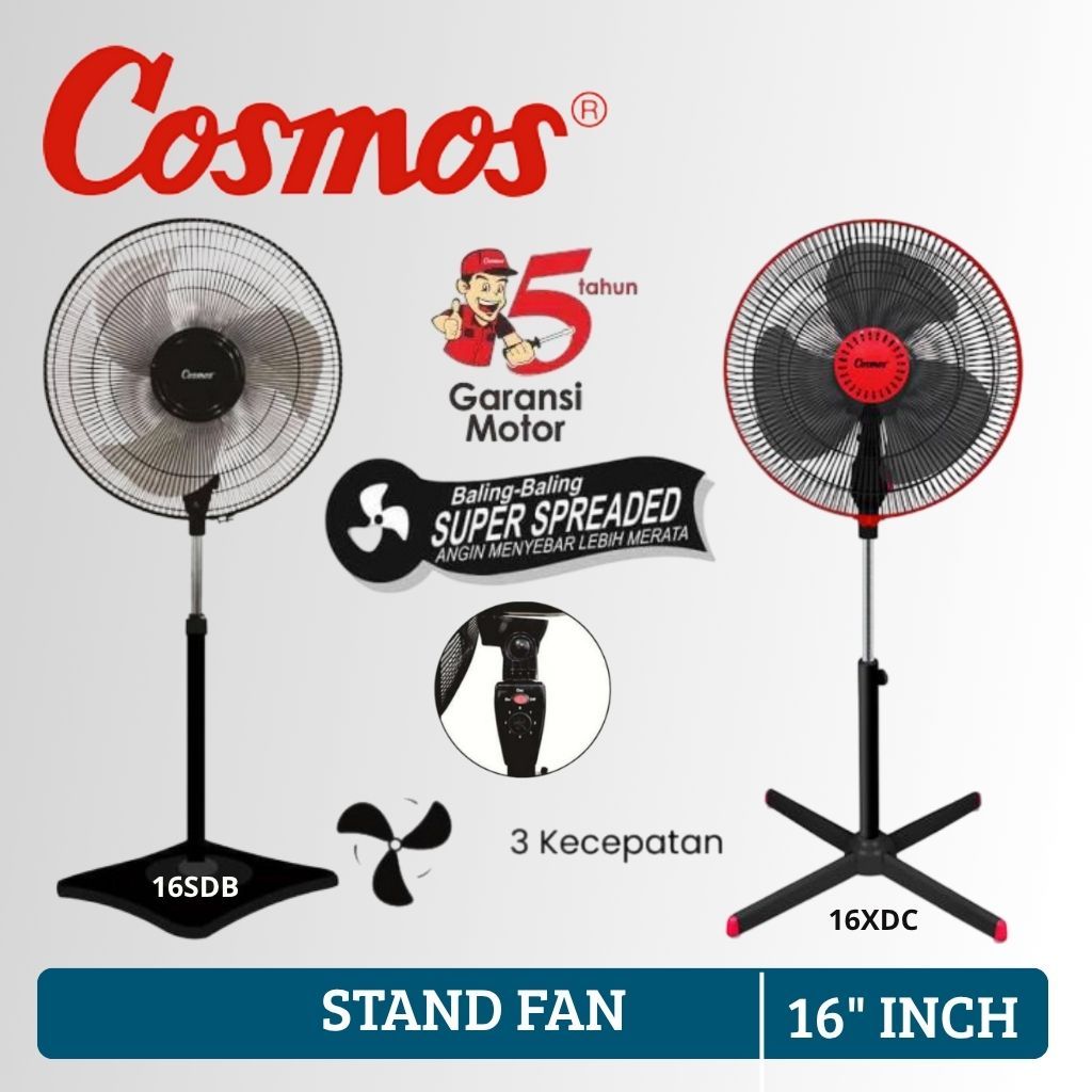 Kipas Angin Berdiri 16 Inchi COsmos 16 SDB/16XDC / Kipas Angin Cosmos Berdiri