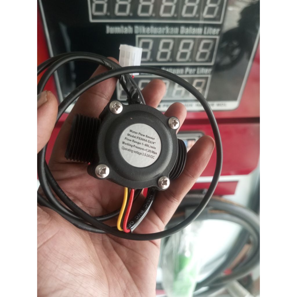 Flow Sensor Sea Ukuran 3/4 + Kabel sambungan Pom Mini Digital Pertamini