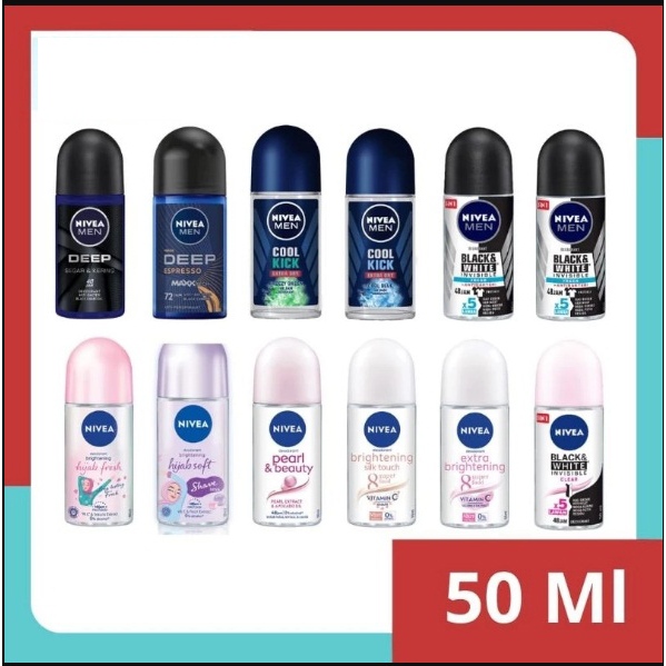 Nivea deodorant roll on 50ml/ Nivea men deodoran roll on 50ml/ Nivea roll on 50ml