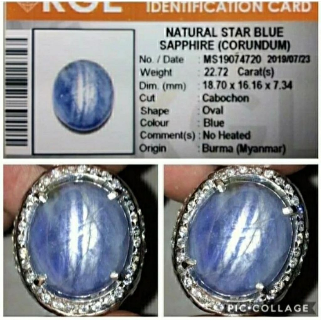 Blue Star Sapphire Natural Safir Ada garnet tsavorite topaz alexandrite chrysoberyl ceylon srilanka 