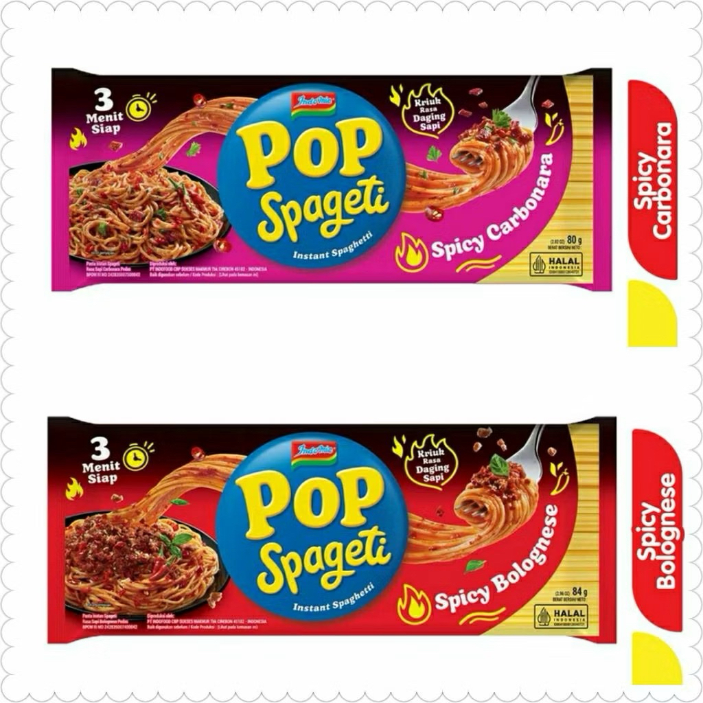

Pop Spageti Indomie Instan Bologne Carbonara spagheti mie