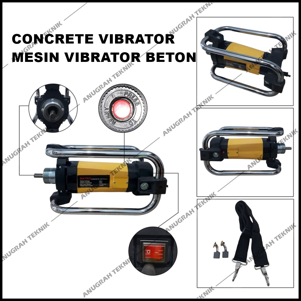 MATRIX MTX EV20A Mesin Viberator Concrete Viberator Mesin Pemadat Cor Semen Beton