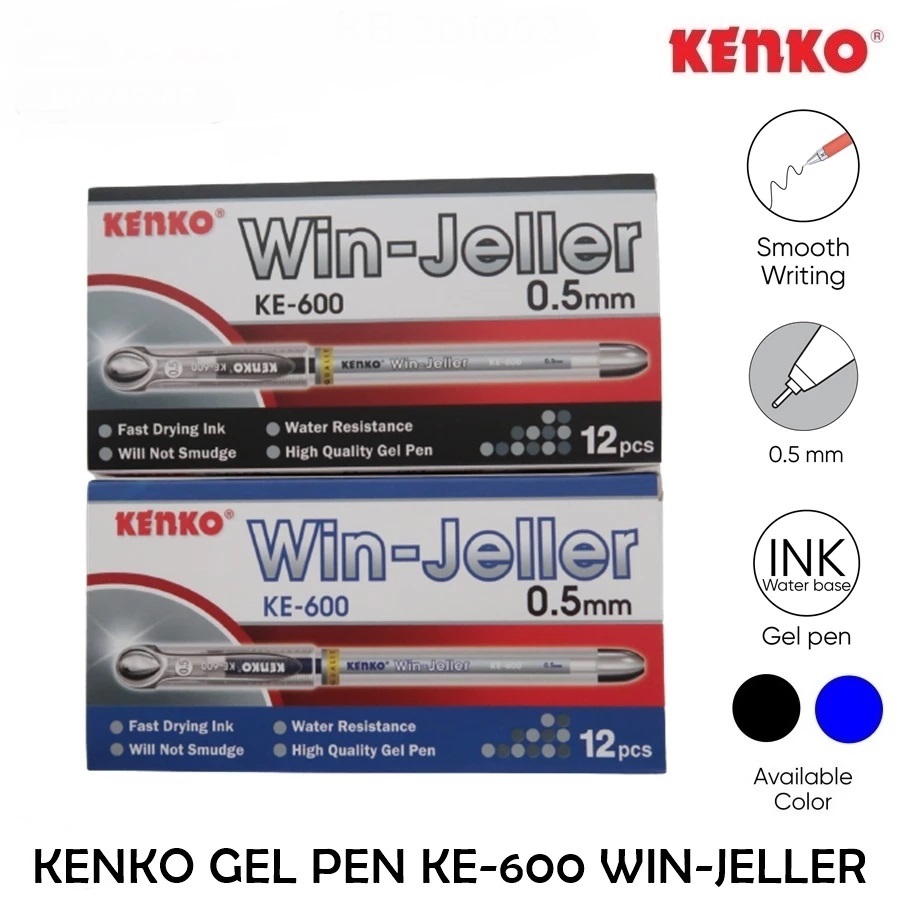 

Kenko Pen Gel Win Jeller KE-600 | (1 Box 12 Pcs)