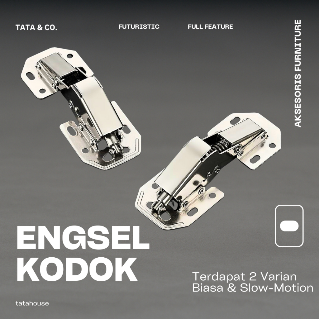 Engsel Sendok Kodok Pintu 90 Derajat 4 Inch BIASA & SLOW-MOTION