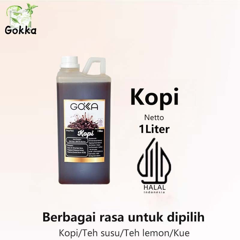 

Gokka Kopi Syrup 1l - Sirup Kopi Gokka - Halal