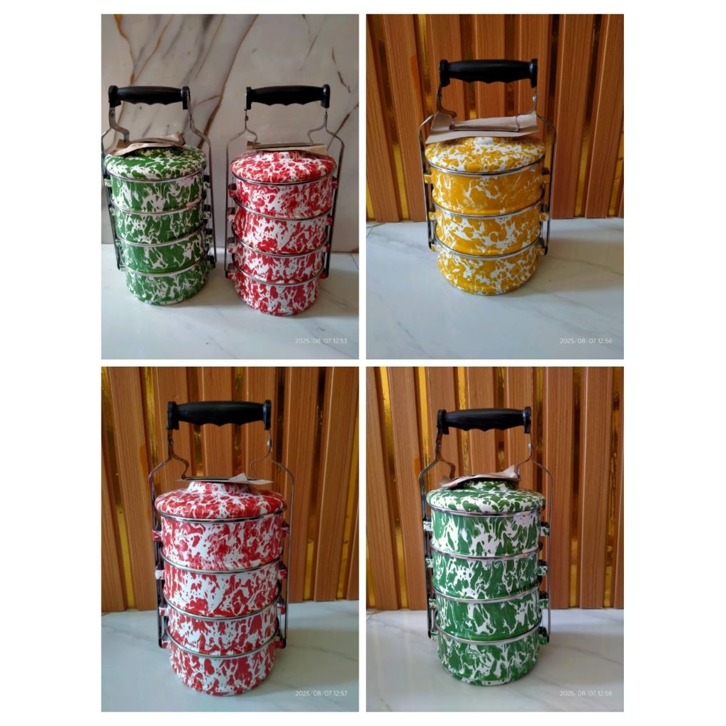 Rantang blirik susun 2,3,4 Rantang jadul stainless