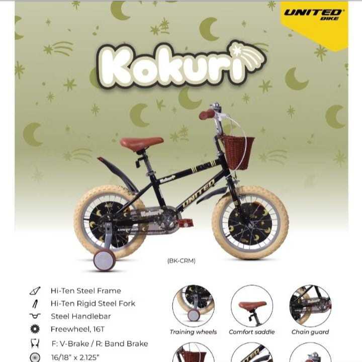 Sepeda Retro UNITED KOKURI 16 18 inch United Kokuri